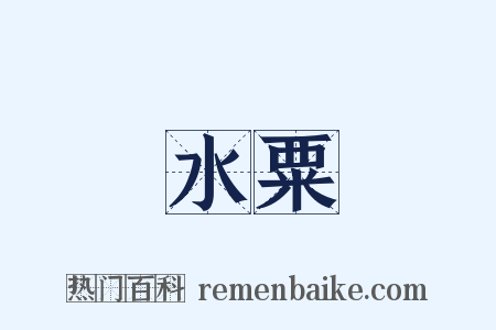 水粟是什么意思的图片